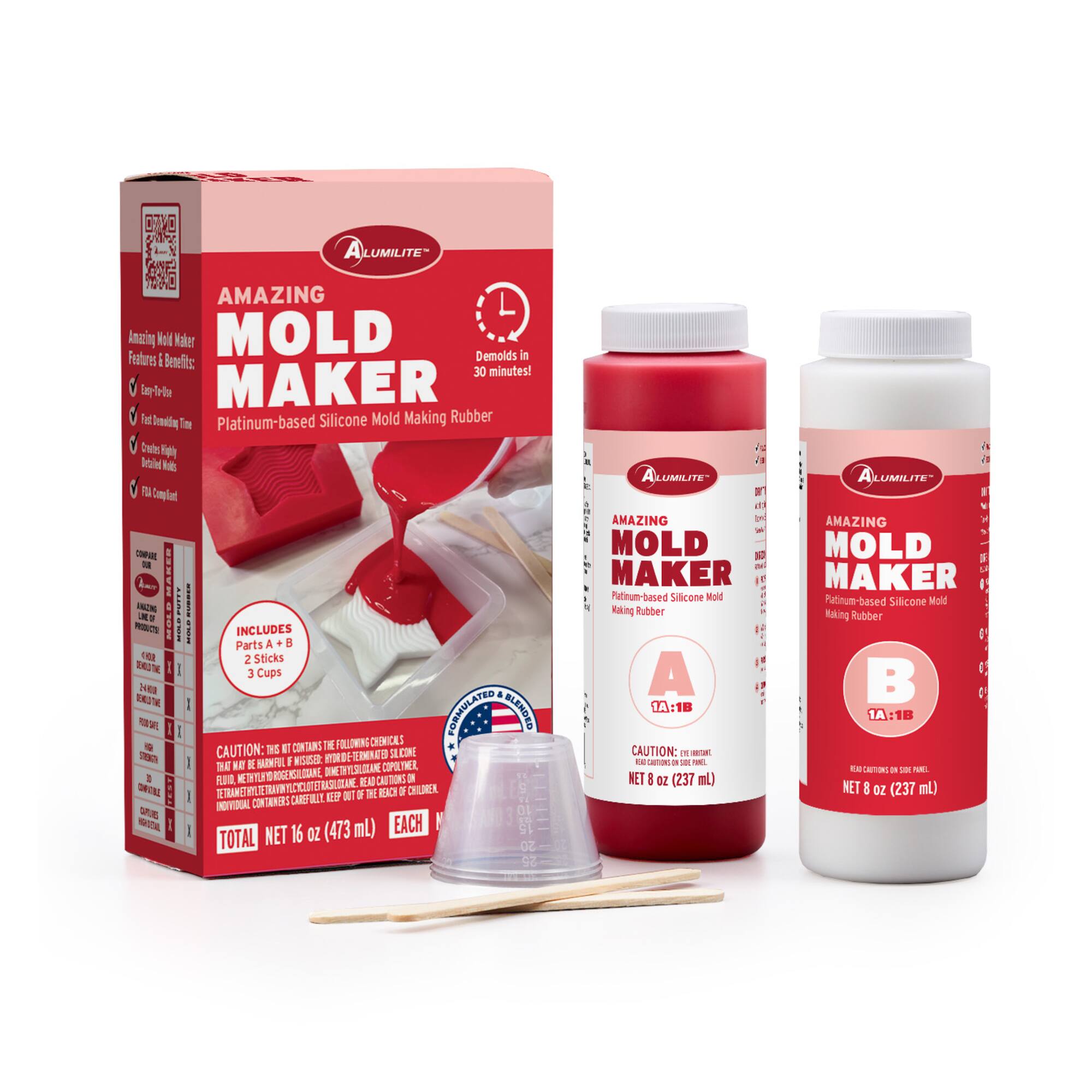 8 Pack: Alumilite™ 16oz. Amazing Mold Maker